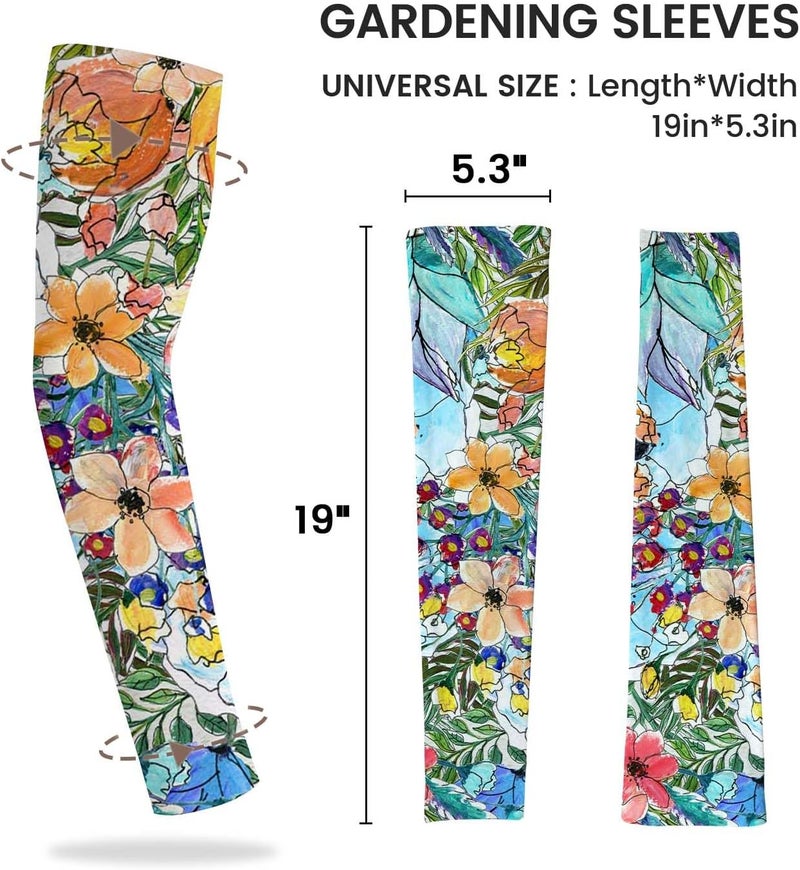 YPHCDO Store Gardening Sleeves Farm Sun Protection Arm Cooling Sleeves Thorn Proof Garden for Women Men with Thumb Hole - Image 5
